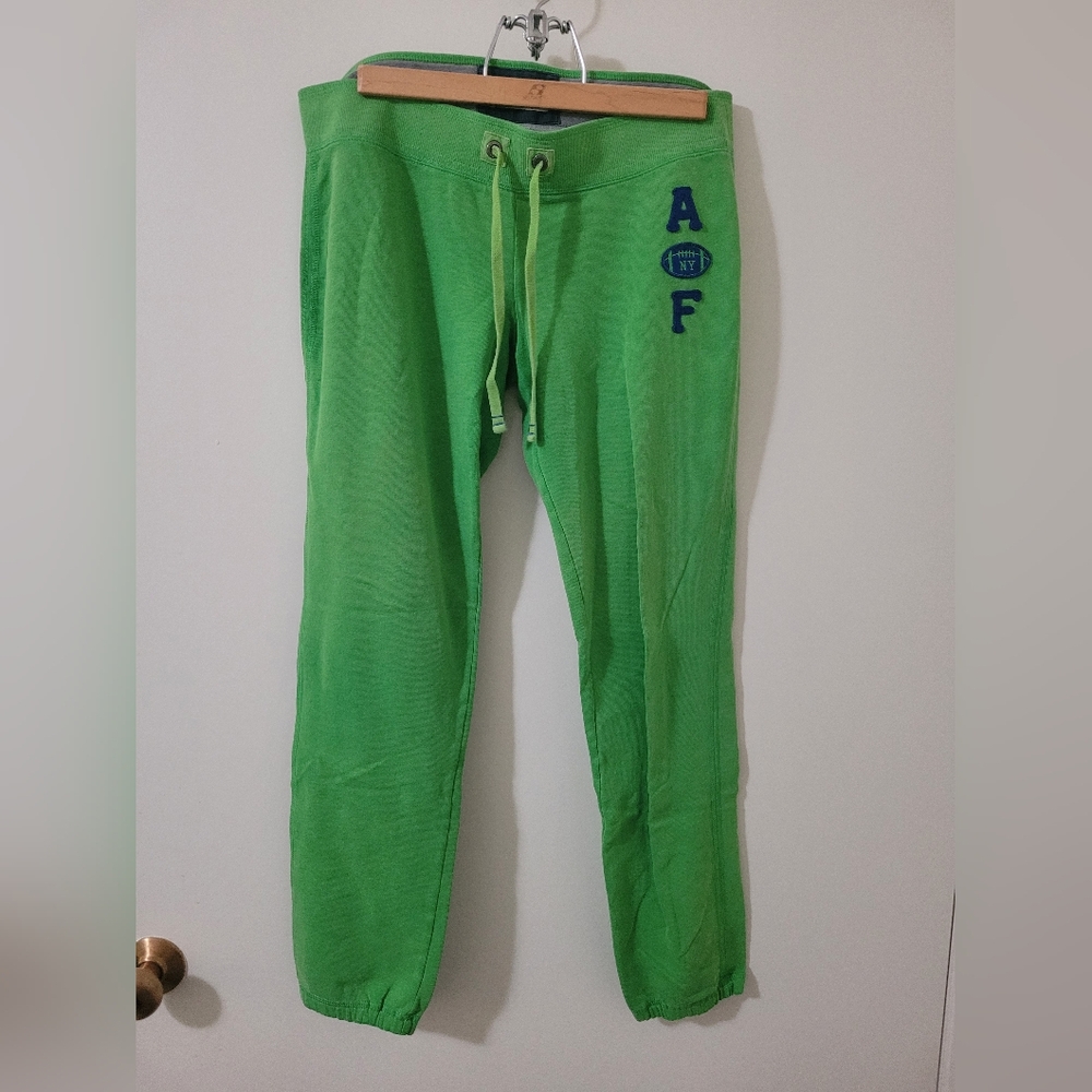 Abercrombie & Fitch Green Sweatpants